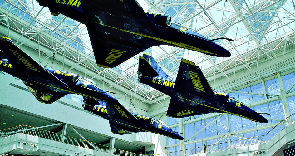 Pensacola National Naval Aviation Museum Blue Angels display